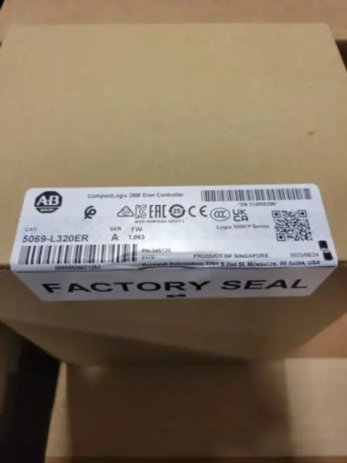 Allen Bradley 5069-L320Er /A Compactlogix 5380 Controller 2Mb 5069L320Er Sealed