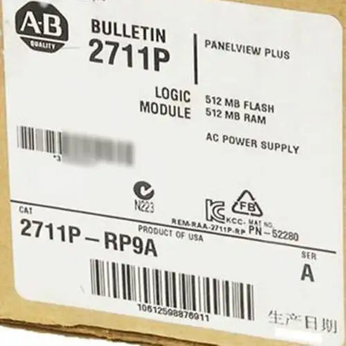 New Sealed Allen Bradley Ab 2711P-Rp9A Panelview Plus 6 700-1500 Logic Module Us