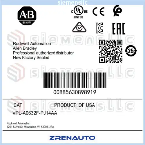 Vpl-A0632F-Pj14Aa Ab Kinetix Vp Low Inertia Servo Motor Spot Goods #Pl