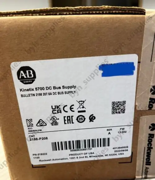 2198-P208 Kinetix 5700 Dc Bus Supply 2198P208