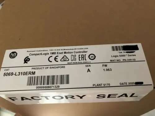 Surplus Allen Bradley 5069-L310Erm /A Compactlogix Enet Motion Controller 1Mb