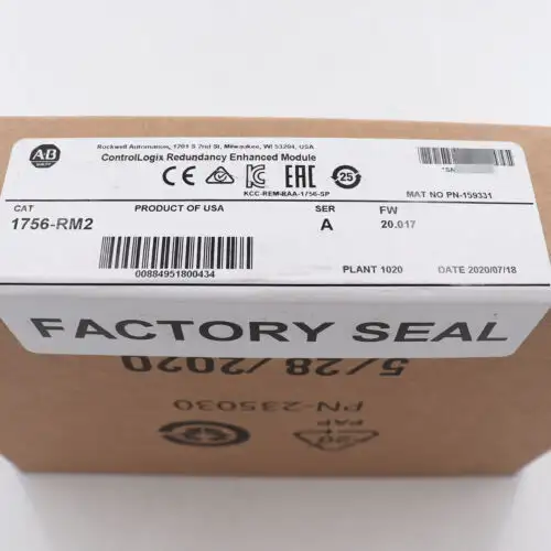 Allen Bradley 1756-Rm2 /A Controllogix Redundancy Module Factory Sealed 1756 Rm2