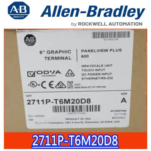 Allen Bradley 2711P-T6M20D8 Ser A Touch Screen Brand Stock