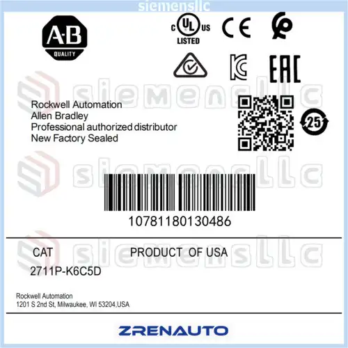 2711P-K6C5D Allen Bradley Panelview Plus Terminale Spot Merce #Pl