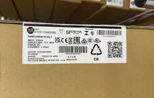 Allen-Bradley 2711P-T12W22D8S Panelview Plus 7 Graphic Terminal