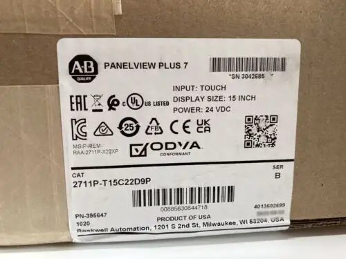 New Allen-Bradley Ab 2711P-T15C22D9P Hmi Panelview Plus 7 Graphic Terminal Us