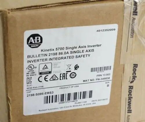 Allen Bradley 2198-S086-Ers3 Ser B Kinetix 5700 Single Axis Inver Module