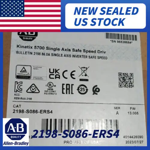 2198-S086-Ers4 Kinetix 5700 Dual Axis Inverter 2198S086Ers4