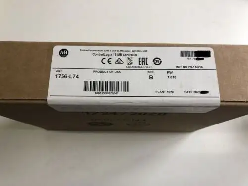 Allen-Bradley 1756-L74 Ser B 16M Controllers Controllogix 5574 Processor Ab