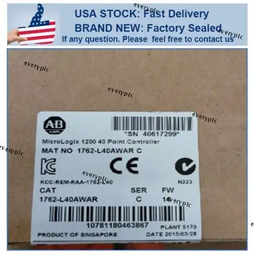 1762-L40Awar Allen Bradley Programmable Logic Controller 1762-L40Awar Us