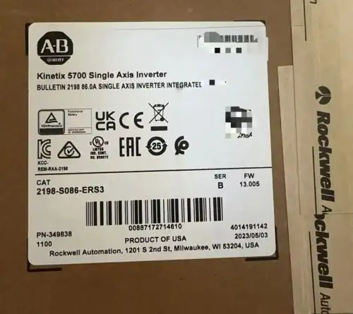 Allen Bradley 2198-S086-Ers3 Kinetix 5700 Inverter Ab 2198S086Ers3