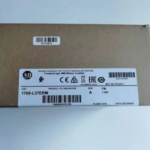 2022 Allen-Bradley 1769-L37Erm Compactlogix 4Mb Controller Factory Sealed