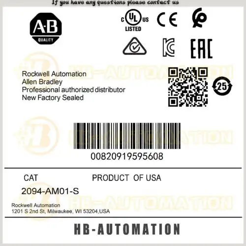 2094-Am01-S Allen Bradley Kinetix 6000 Axis Module #Zypl