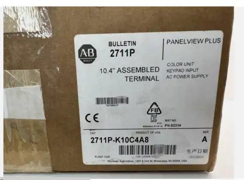 Nuovo, sigillato in fabbrica 2711P-K10C4A8 /A Panel View Plus 2711P-K10C4A8