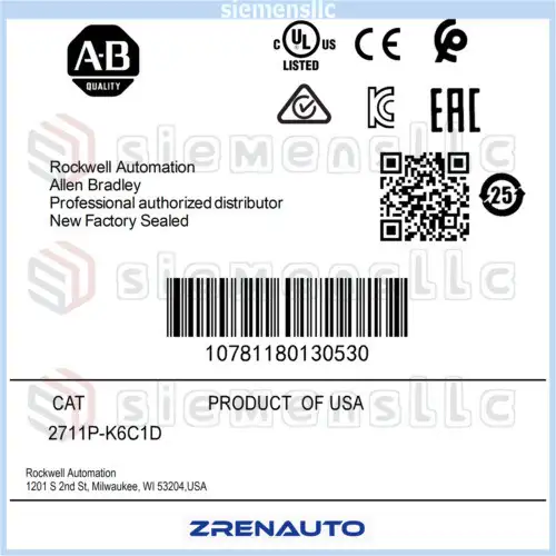 2711P-K6C1D Allen Bradley Panelview Plus Terminale Spot Merce #Pl