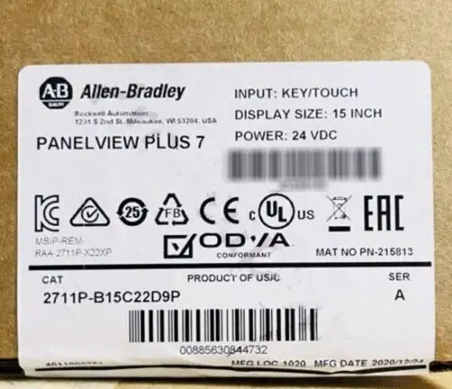 Factory Sealed Allen-Bradley 2711P-B15C22D9P Panelview Plus 7 Graphic Terminal