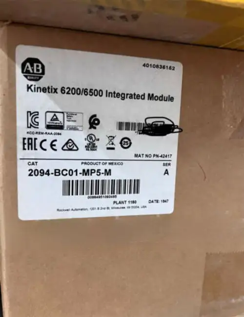 New Allen Bradley 2094-Bc01-Mp5-M Kinetix 6000 Integrated Ab 2094Bc01-Mp5M