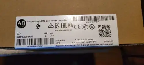 Brand Ab 5069-L330Erm Compactlogix 3Mb Enet Motion Controller