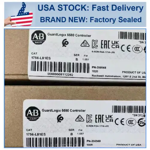 1756-L81Es Allen Bradley 1756-L81Es /B Guardlogix5580 Controller