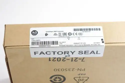 2023 Allen Bradley 1756-L84Es /B Guardlogix5580 Processor - Surplus (Sealed)
