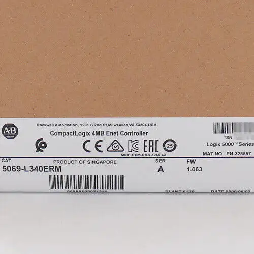 Allen-Bradley 5069-L340Erm Compactlogix 4Mb Plc Processor Controller