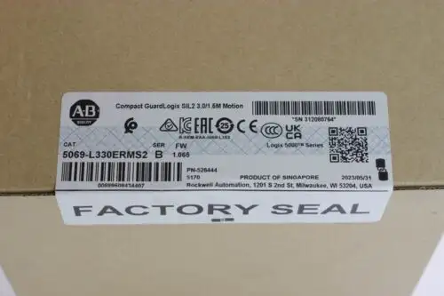 2023 Allen Bradley 5069-L330Erms2 /B Compact Guardlogix Controller - Surplus
