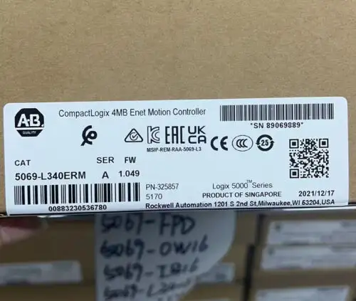 Allen-Bradley 5069-L340Erm Compactlogix 4Mb Plc Processor Controller Sealed