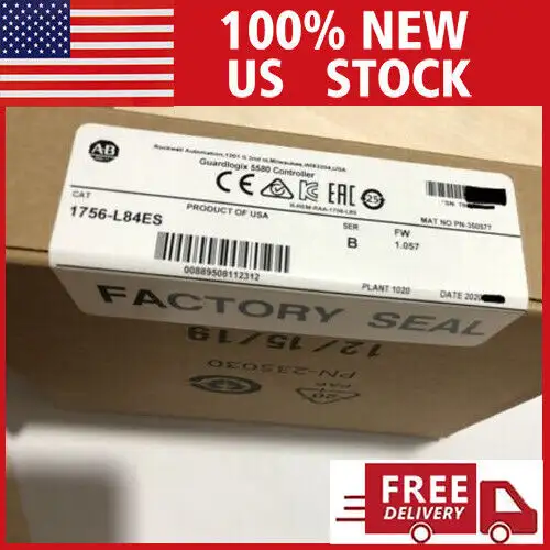 2023 Surplus Sealed Allen Bradley 1756-L84Es /B Guardlogix 5580 Controller