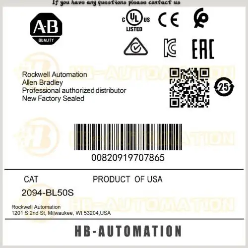 2094-Bl50S Allen Bradley Kinetix Line Interface Module #Zypl
