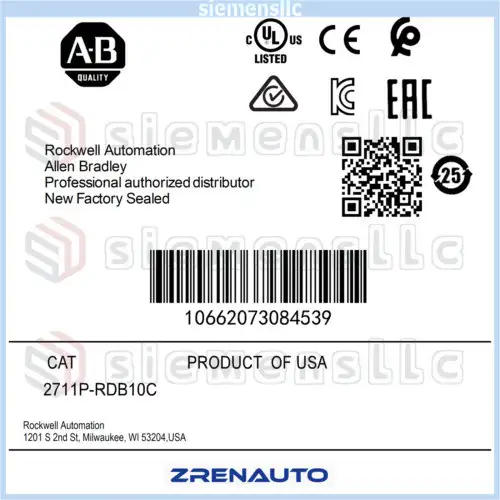 2711P-Rdb10C Allen Bradley Panelview Plus Display Module Spot Goods #Pl