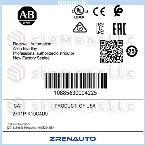 2711P-K10C4D9 Allen Bradley Panelview Plus Terminale Spot Merce #Pl