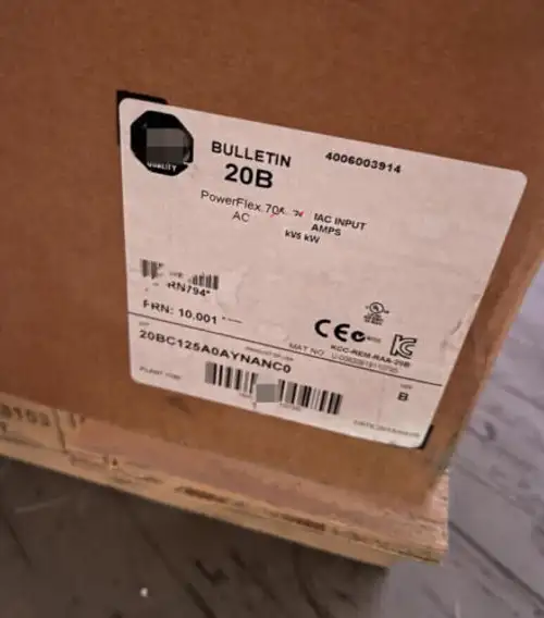 Allen-Bradley 20Bc125A0Aynanc0 Powerflex 700 Ac Drive Fedex Or Dhl