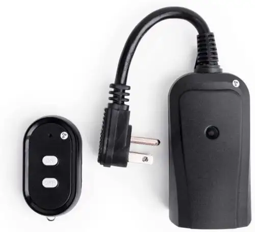 Uninex Wireless Remote Control Wall Outlet Switch For Lamps / Christmas Lights
