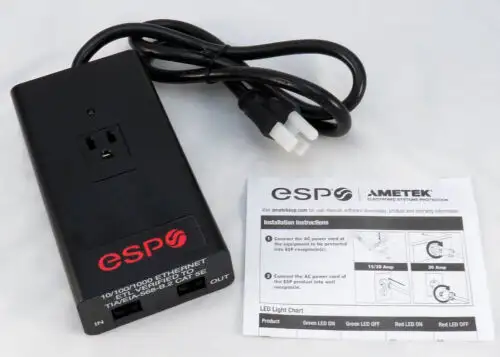 Esp Mfp-4 Compact Surge Protector & Emi/Rfi Noise Filter - 120 Volt 15 Amp -