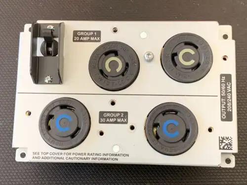 Srt5Krmxlt Power Backplate L6-20R (2) L6-30R W/ Attached 640-5670B_Rev02 Board