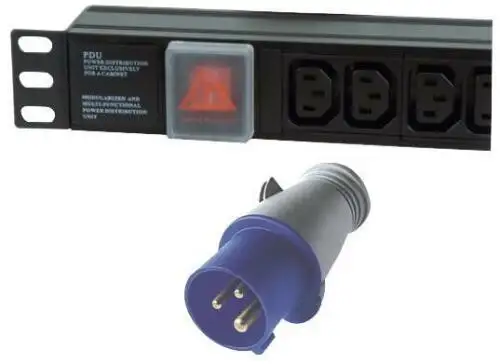 12 Way Horiz Iec13 10A Sw Pdu 16A Cable Length - Imperial 5.9 For Lms Data