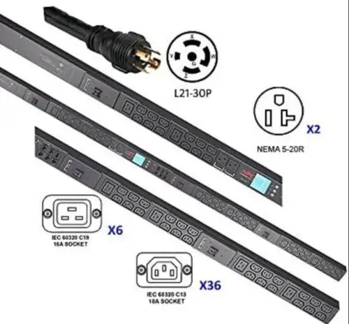 Apc Ap8865 Rack Pdu 2G Metered 0U 8.6Kw 208V (36) C13 & (6) C19 & (2) 5-20