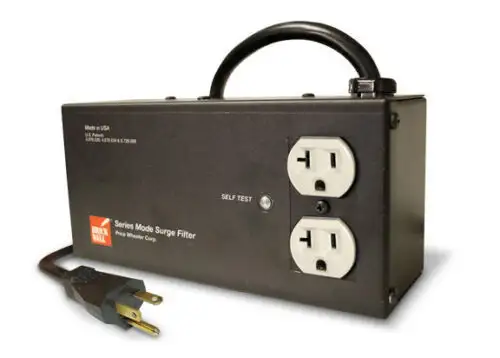 Brickwall Pw2R20 (Also Aud) 20A 120V 2 Outlet Surge Protector - No Movs 10 Year