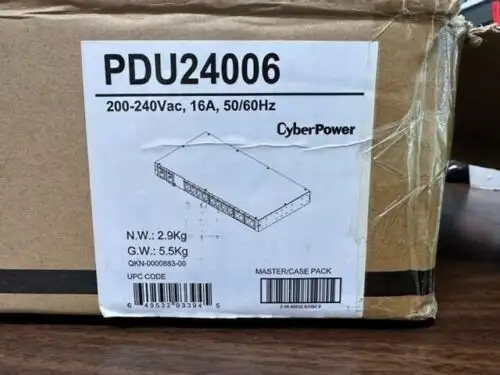 Cyber Power Pdu23006 Metered Ats Pdu 200-240V 16A 10 Outlet 2U Rack Mount