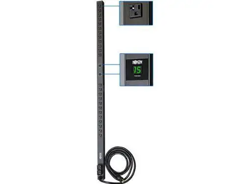 Tripp Lite Pdu Metered 120V 30A 5-15/20R 24 Outlet L5-30P Vertical 0Urm