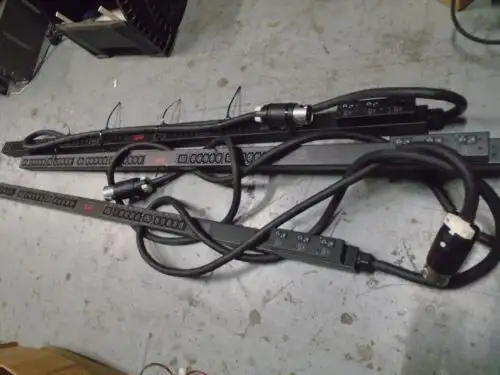 Lot Of 3 Apc Ap7598 24 Pdu 30 Outlet Zero U Power Distribution Units 208V