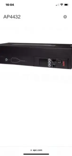 Apc Ap4432 Rack Ats 200/208V 30A L6-30 In (16) C13¬† (2) C19 Out.