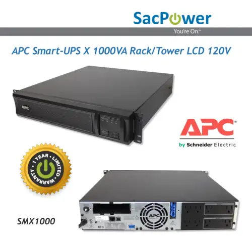 Apc Smart-Ups X 1000Va Rack/Tower Lcd 120V Batteries