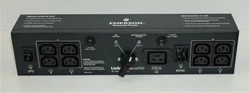 Emerson | Mp2-210K | 230Vac 8-Outlet Micropod External Maintenance Bypass Switch