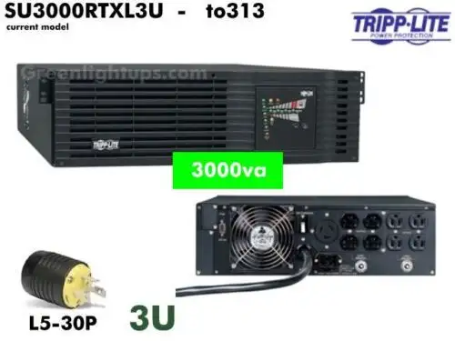 To313~ Tripplite Smart Online Ups 3000Va Ups 120V Su3000Rtxl3U #Newbatt+Wrnty
