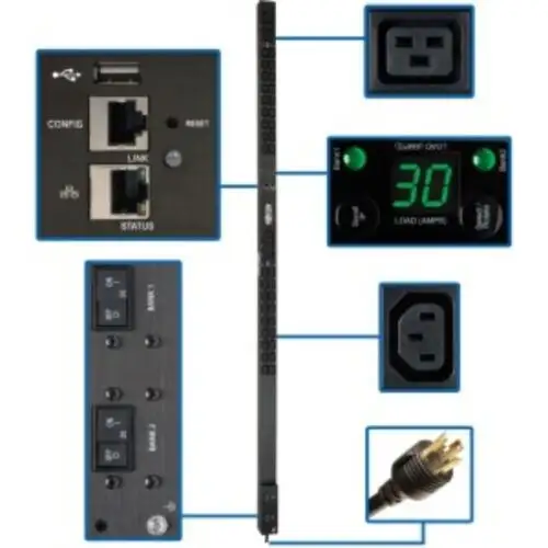 Tripp Lite 5/5.8Kw Single-Phase Monitored Pdu Lx Interface 208/240V Outlets