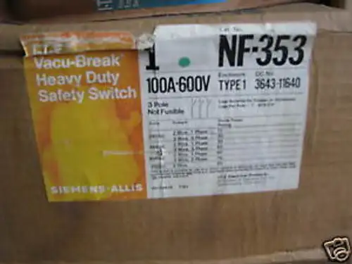 Ite Nf353 100 Amp Non F Disconnect
