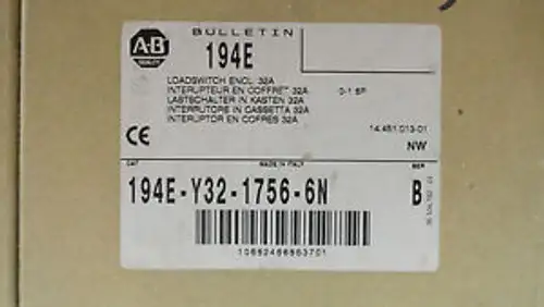 Allen Bradely 194E-Y32-1756-6N Disconnect Switch