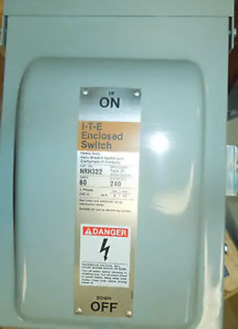 Nrh322 Ite 60 Amp Safety Switch 2Pole Raintight 240V F H Duty