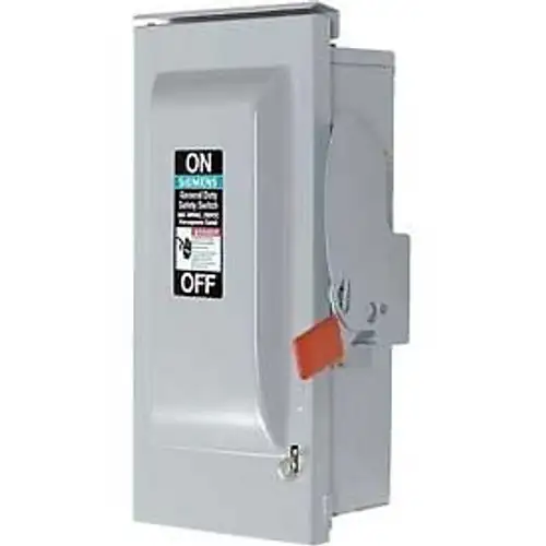 Siemens Gnf323R 100A 240V 3P 3Wire Non-Fusible General Duty Safety Switch Nm-3R